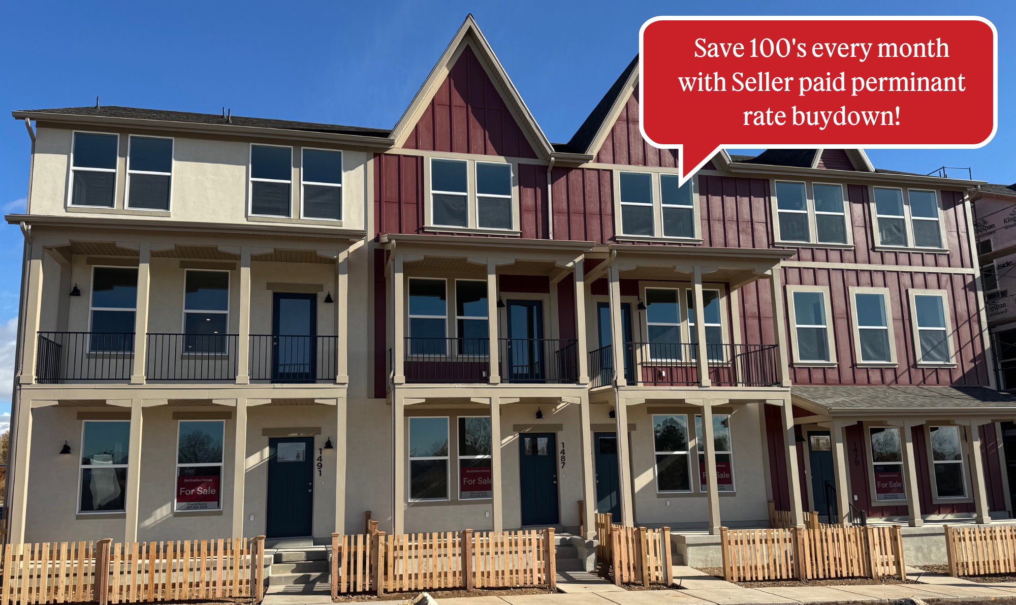 Craftsman inspired home with board and batten siding, a fenced front yard, and a porch