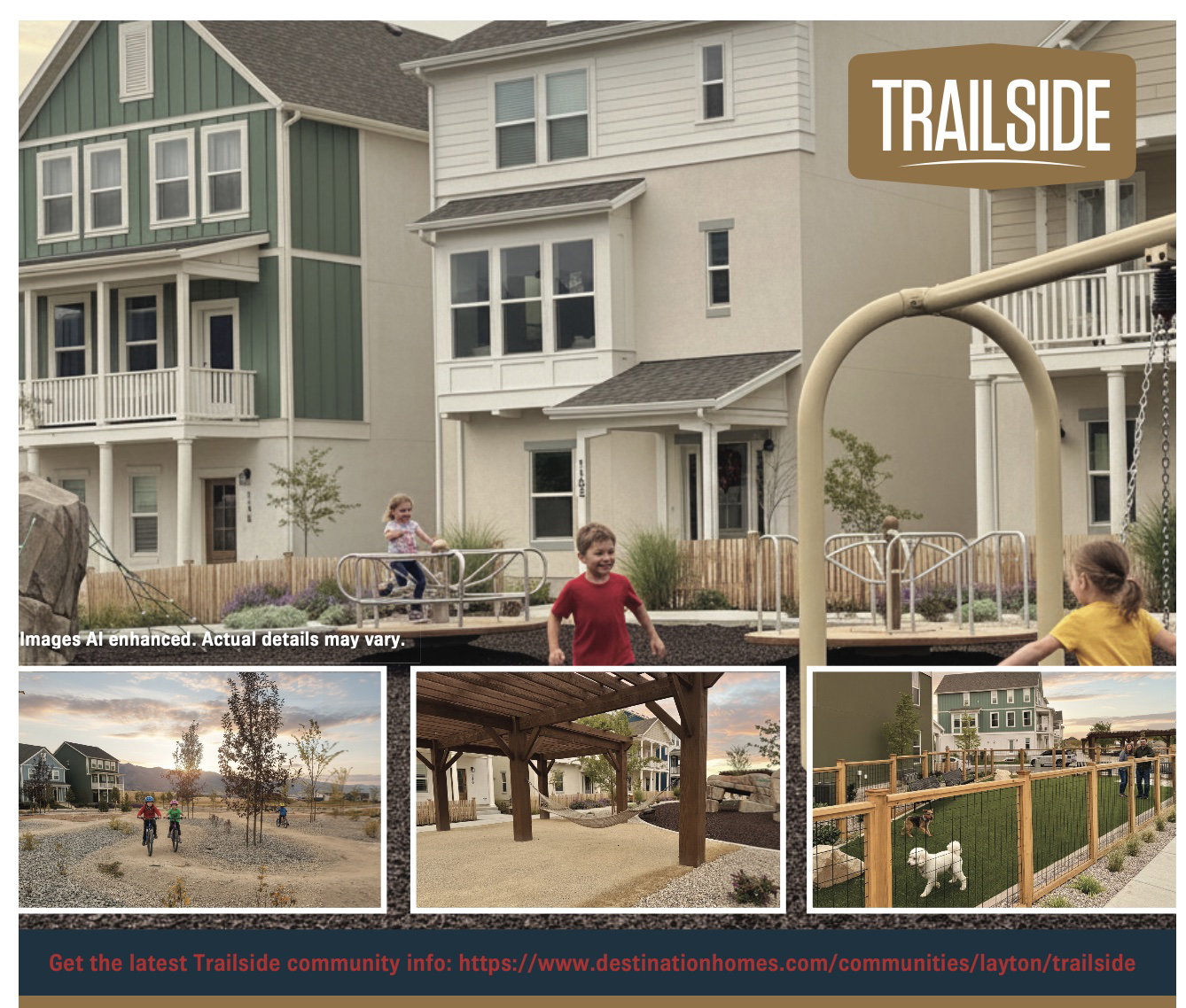 View of marketing collateral with multiple images