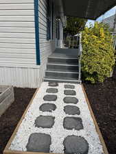 Exterior view of a garden