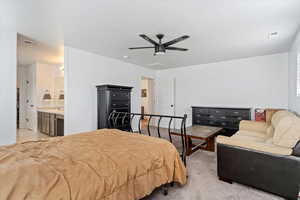 Bedroom with ensuite bath