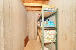 View of storage area