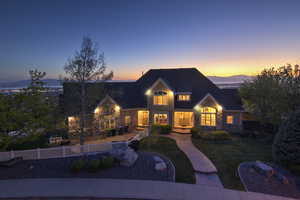 View of front of house featuring stone siding