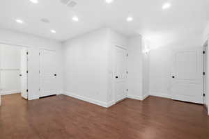 ADU Studio bedroom with closet & bathroom