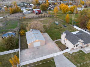 View from above of property