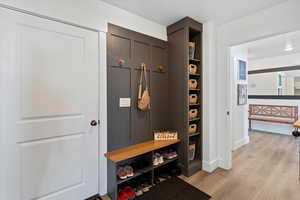 Mudroom drop-off station