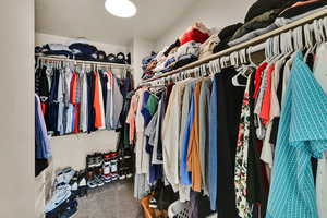 View of spacious closet