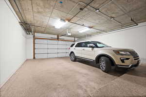 Private 2-car garage with secure entrance
