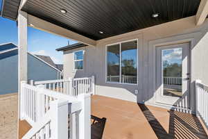 View of wooden terrace