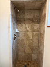 Bathroom featuring a stall shower