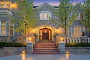 View of front of property with brick siding