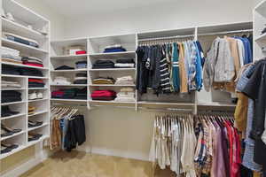 View of spacious closet