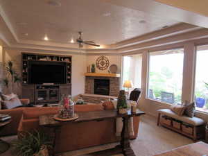 Additional Living Room view with large windows