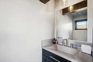 Half bath featuring vanity