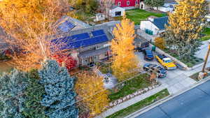 View from above of property