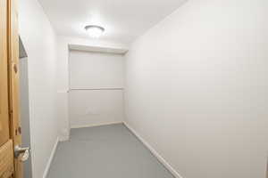 Empty room with baseboards