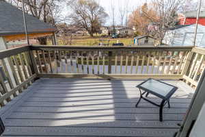 Deck featuring a residential view