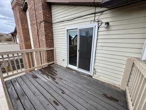 View of wooden terrace