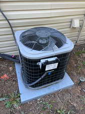 Exterior view of a central air condition unit