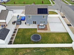 View from above of property