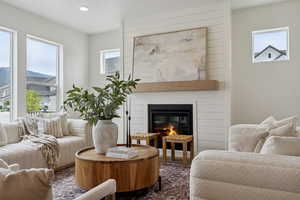 Living Room with Gas Fireplace - Photo of another home with the same floorplan