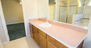 Primary bathroom vanity