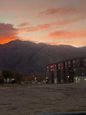 View of mountain backdrop. Looking East