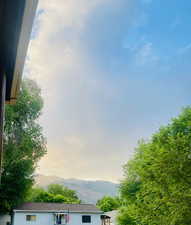 View of mountain background. Looking East