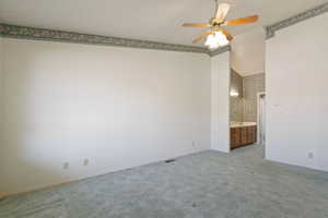 Master bed with private bath and walk-in closet