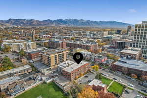 View of urban area featuring a mountainous background