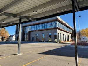 View of property from covered parking