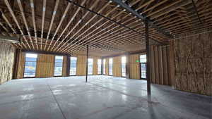 Misc room with a garage and plenty of natural light