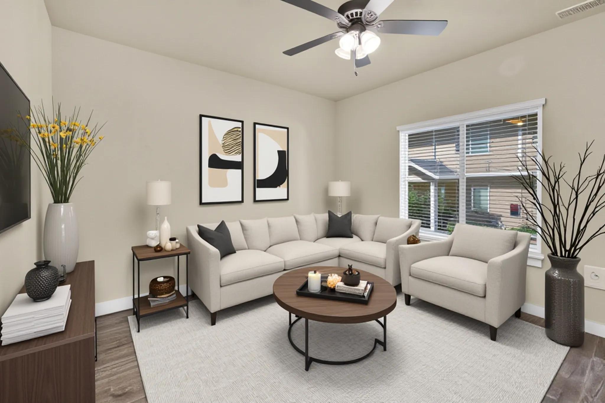 Virtually Staged Living Room
