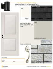 These will be the exterior finishes of the home.