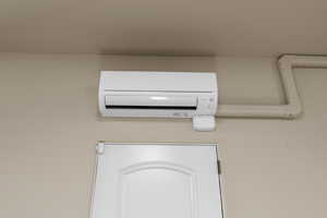 Detailed view of an AC wall unit