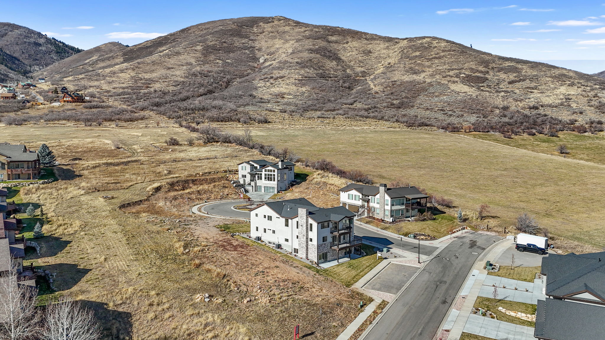 Aerial view of property's location