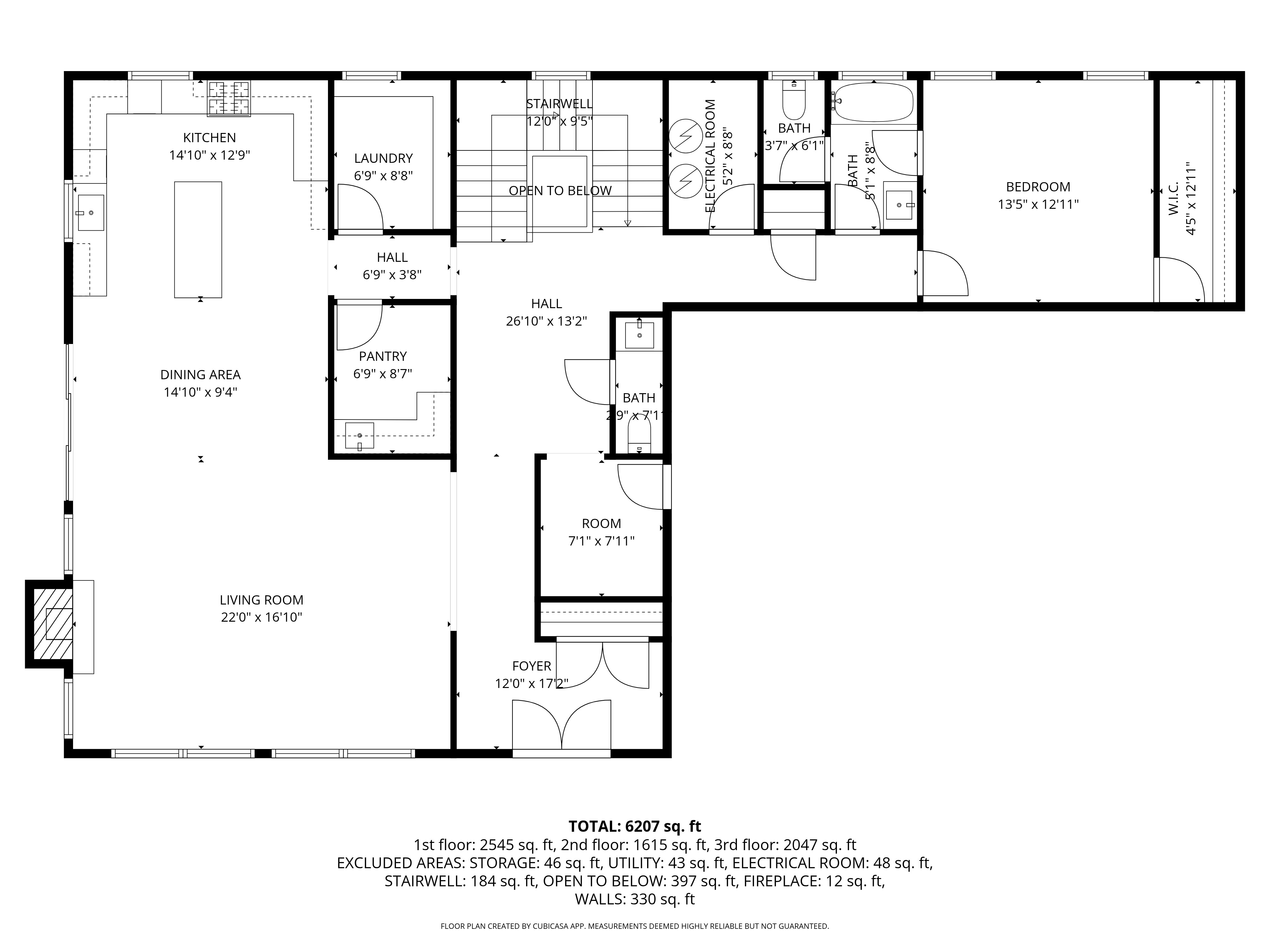 View of floor plan / room layout