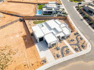 View from above of property