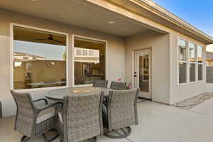 View of patio / terrace featuring outdoor dining space