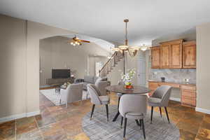 Room is virtually staged.