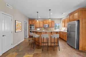 Room is virtually staged.