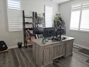 Office space featuring healthy amount of natural light