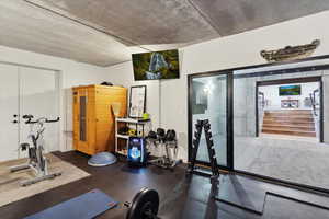 View of workout area