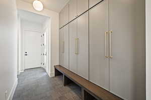 Mudroom with baseboards