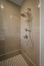 Full bath with a shower stall