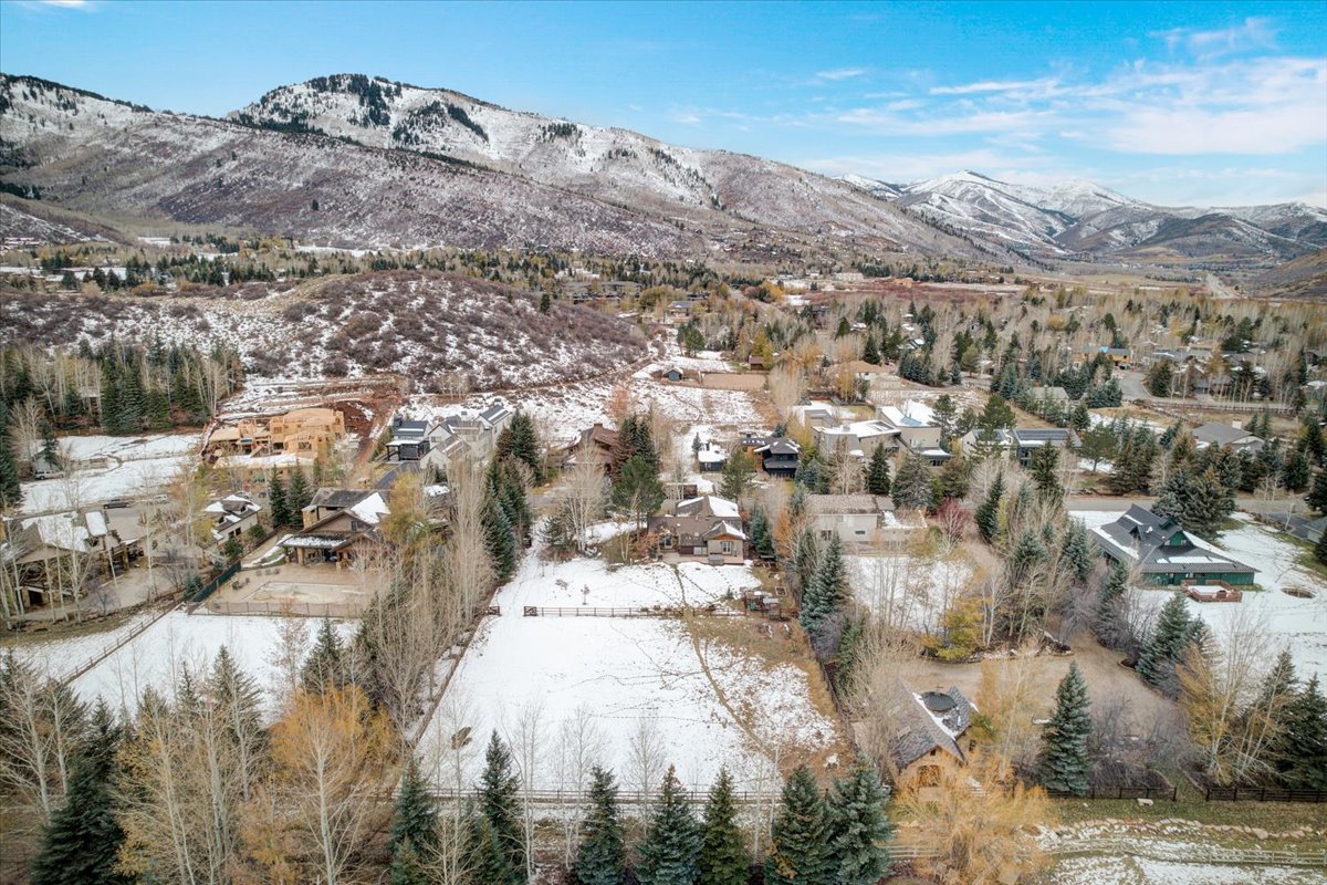 Mountain view featuring nearby suburban area