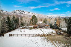 View of mountain background