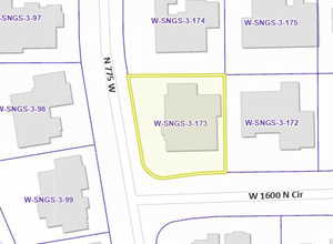 Map / location with property boundaries highlighted