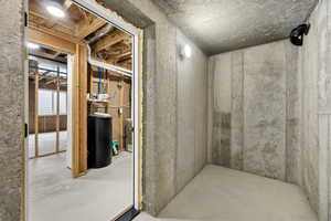 View of unfinished basement