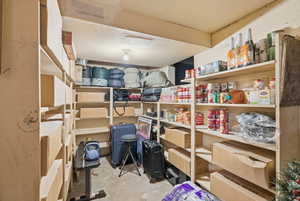 View of storage area