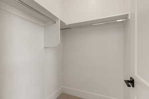 View of spacious closet